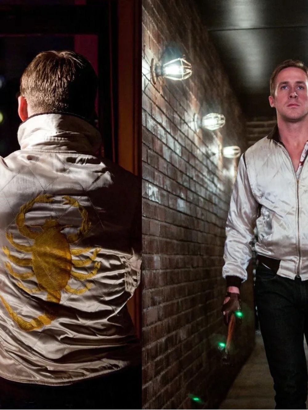 Rare Ryan Gosling Drive Scorpion Bomber Jacket